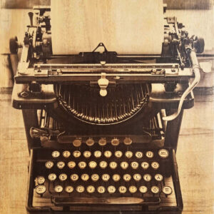 Foto transfer maquina de escribir