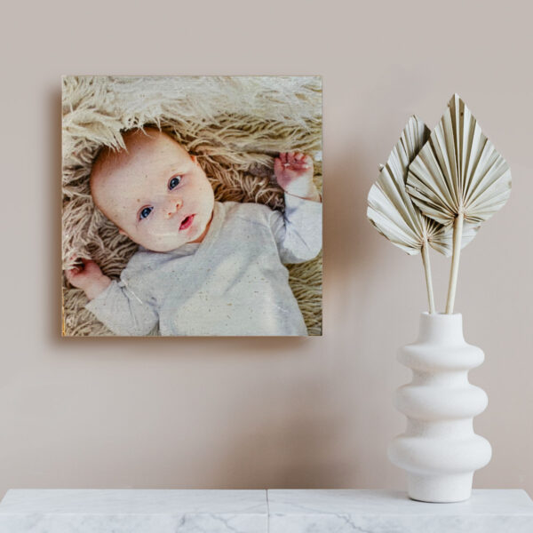 Fotowood personalizado de bebe sobre pared- Foto transfer