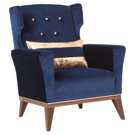 Tapizado de sofa azul